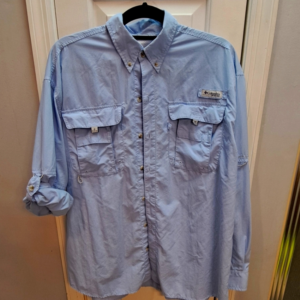 Columbia PFG Omnishade long sleeve/ roll up sleeve 2XL